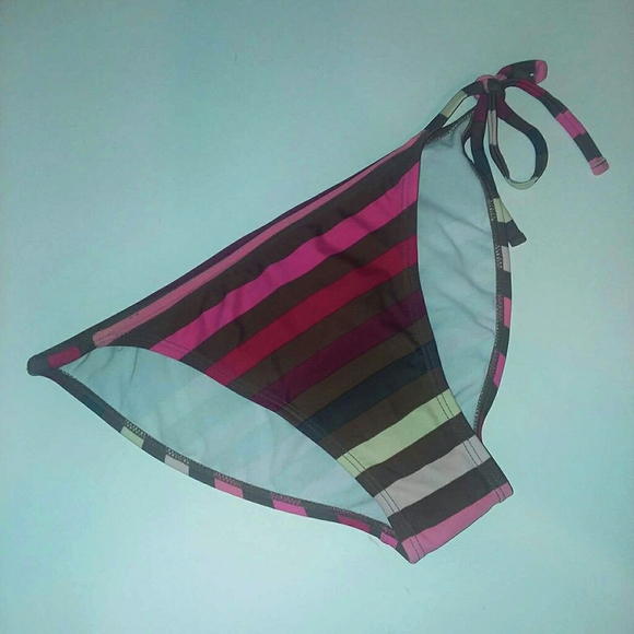 NWT Striped Bikini With Sequin Accents - Picture 3 of 7